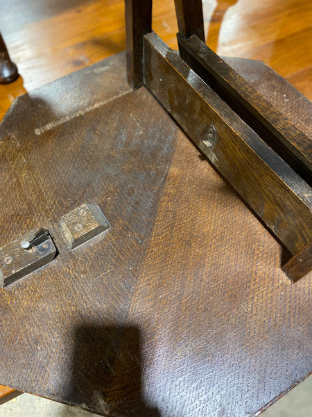 Vintage Oak Folding Side Table
