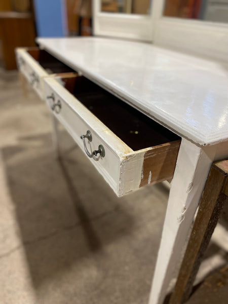 Dressing Table with Trifold Mirror