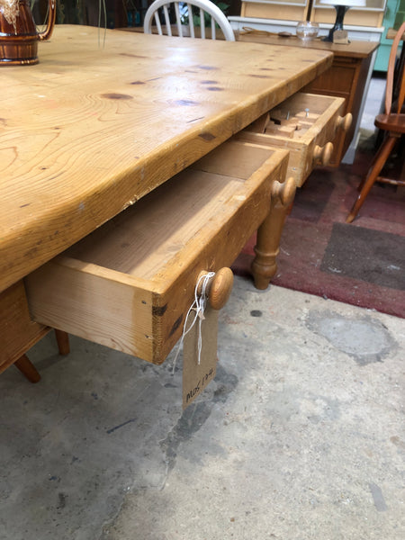 Rustic Pine Farmhouse Table