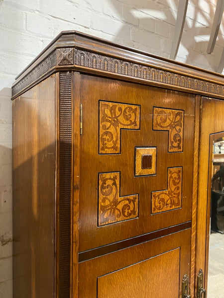 Art Deco Triple Wardrobe