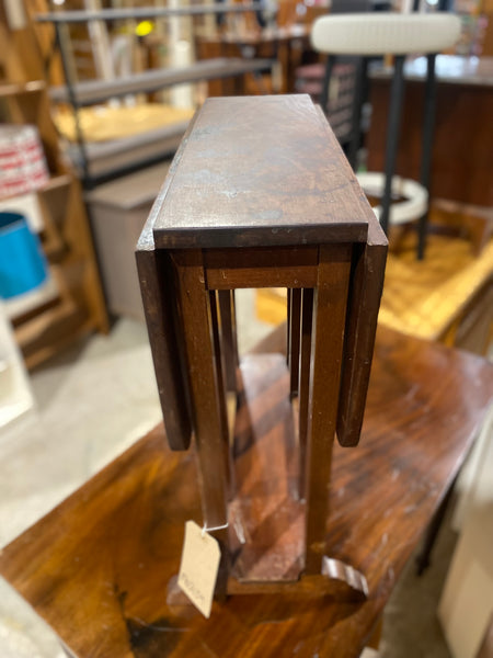 Mahogany Drop Leaf Side Table