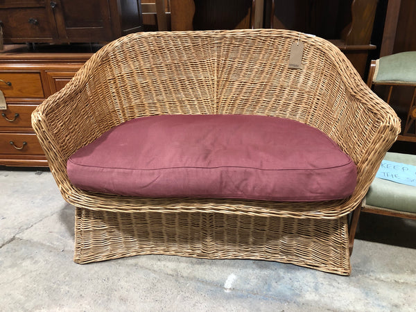 Wicker Two Seater Sofa