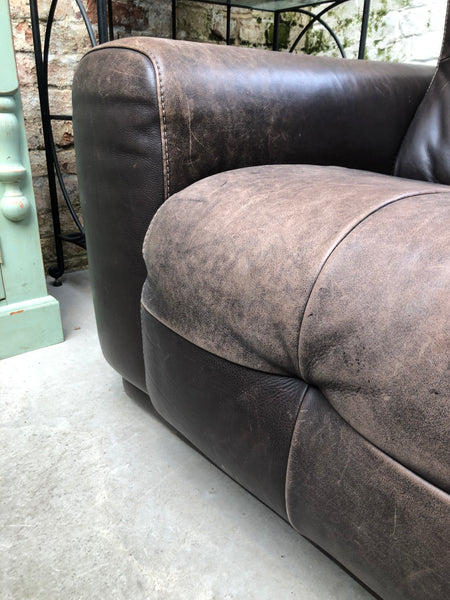 Italian Leather 3 Seater Sofa