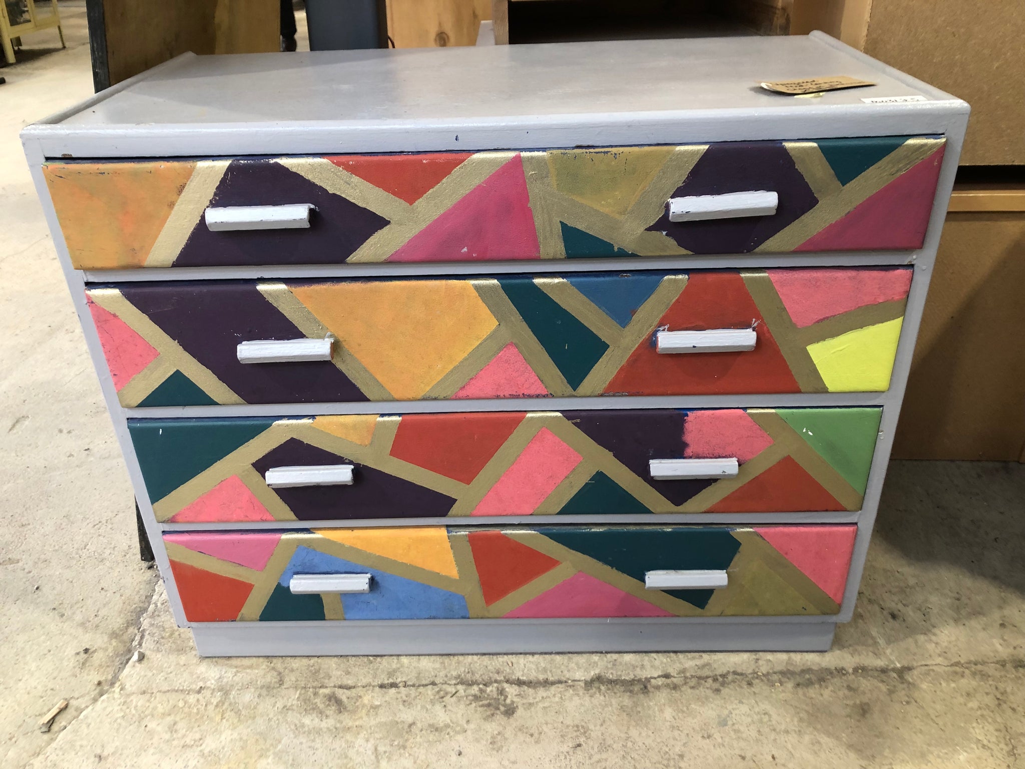 Upcycled Mid Century Chest of Drawers