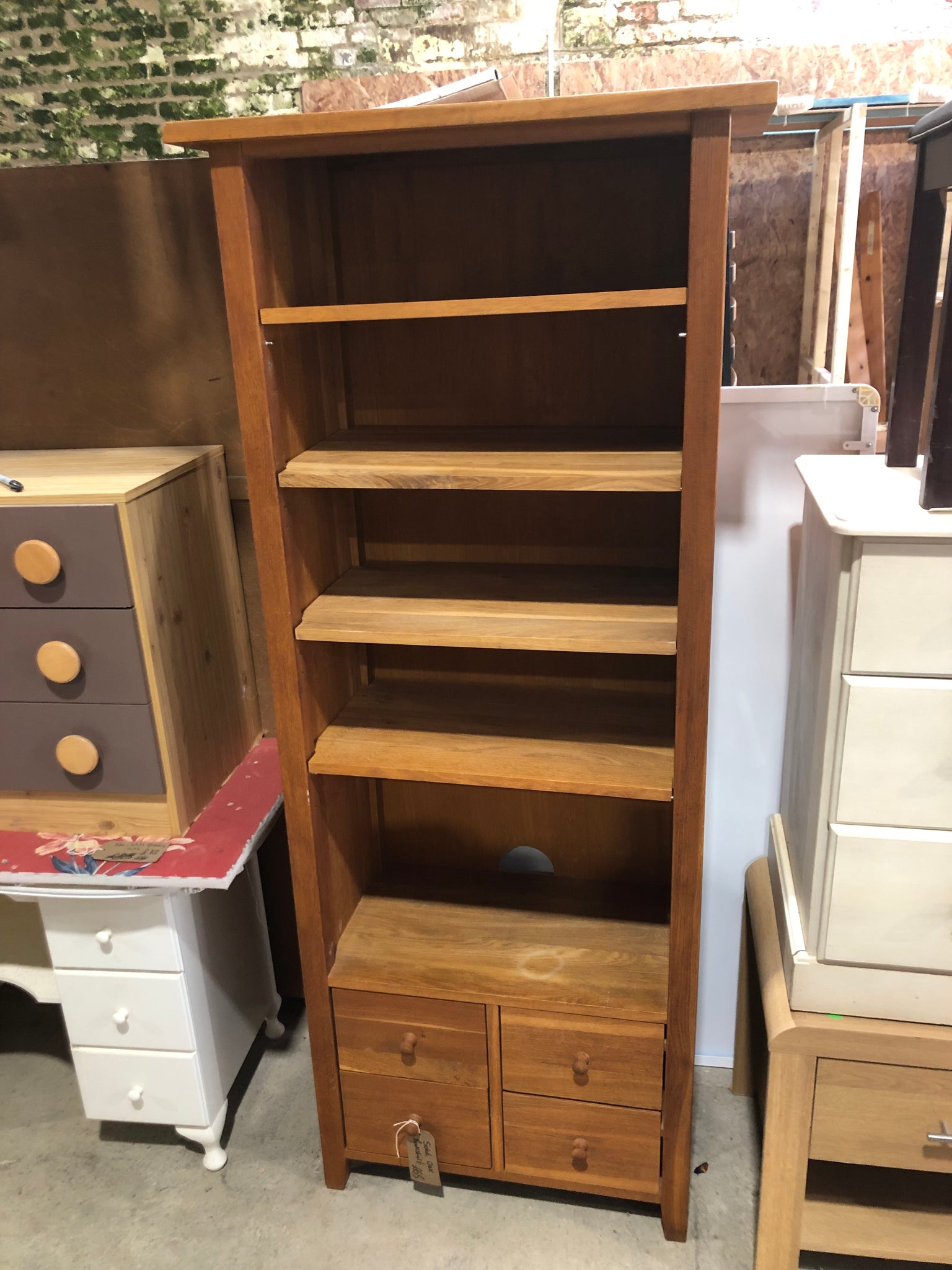 Solid Oak Bookshelf