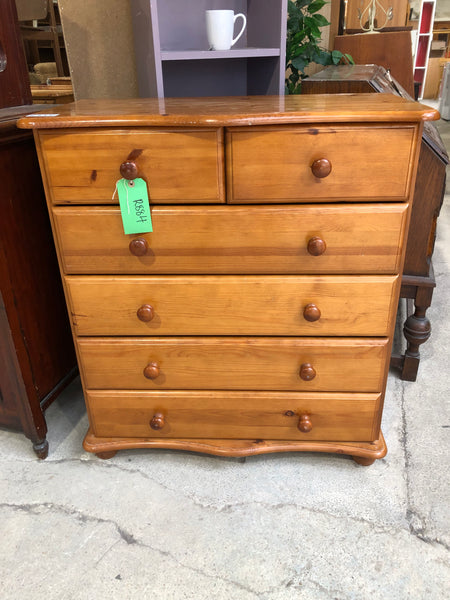 Pine Chest of Drawers - REF
