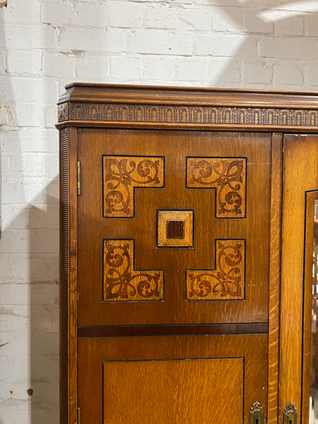 Art Deco Triple Wardrobe