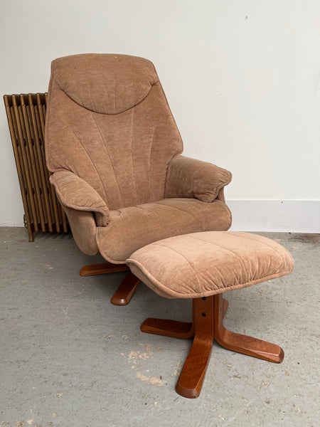 GHC - Recliner Swivel Chair & Footstool
