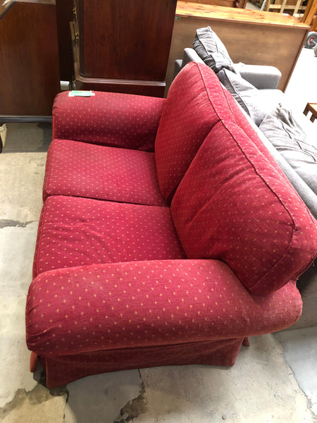 REF - Red Two Seater Sofa