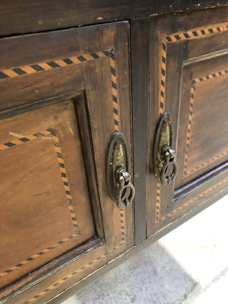 Antique Marble Top Walnut Washstand Base