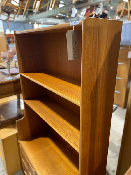 Teak Nathan Bookcase with Cupboard