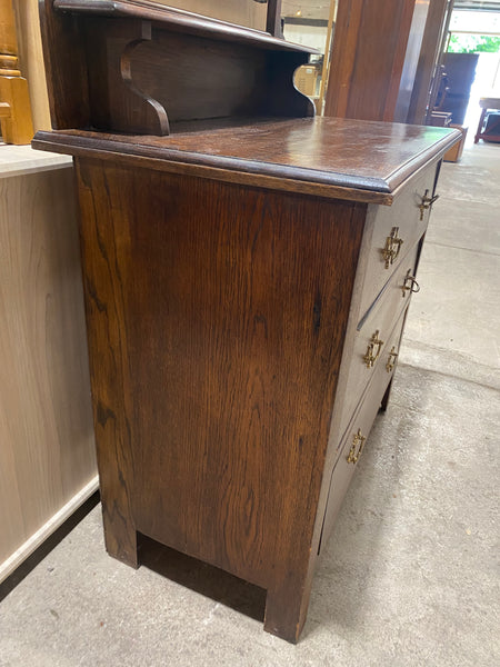 Antique Edwardian Oak Dressing Table Drawers
