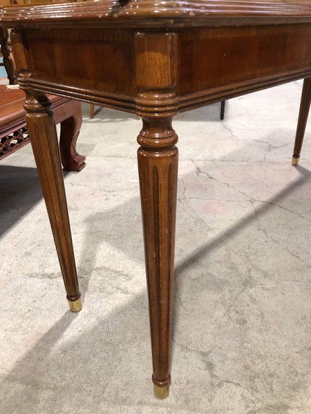 Edwardian Mahogany Writing Table with Inlay Detail - GHC