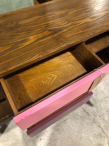 Retro Style Colourful Compact Sideboard