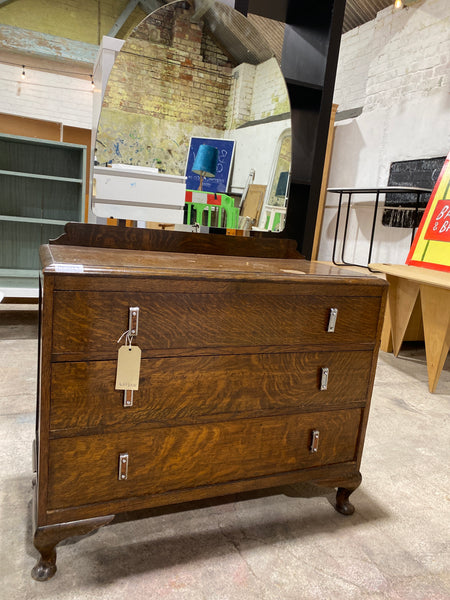 Art Deco Oak Dressing Chest