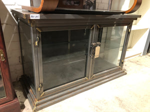 Spinder Design Glass & Steel Compact Sideboard