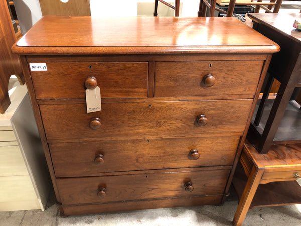 Large Antique 2 over 3 Chest of Drawers