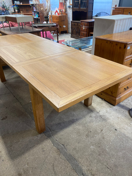 Large Extending Oak Dining Table