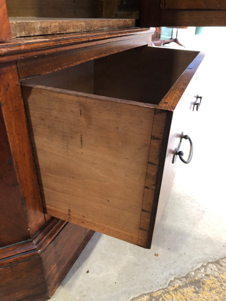 Antique Mahogany Corner Coat Cupboard