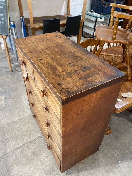 Antique Victorian Pine Chest of Drawers