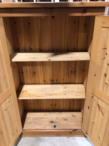 Solid Pine Two Door Cupboard