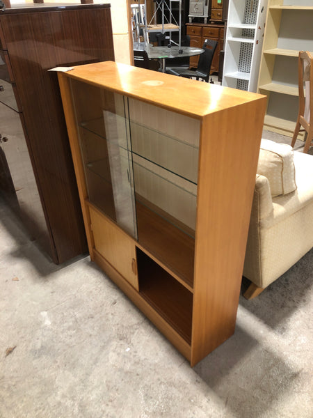 Vintage Display Bookcase with Cupboard