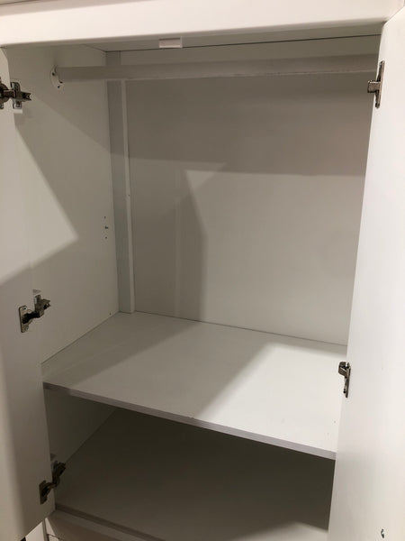 REF - White Wardrobe with 2 Drawers