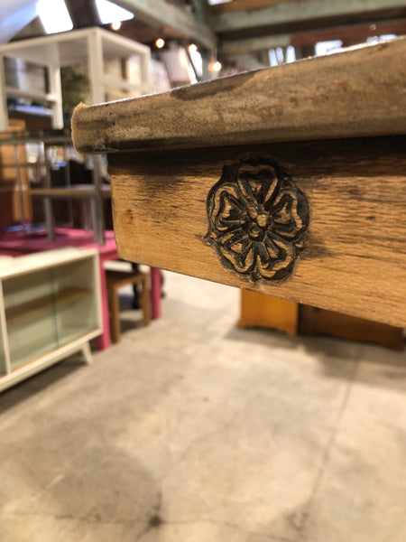 Carved Detail Painted Refectory Dining Table