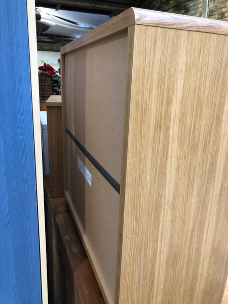Small Oak Veneer Bookcase
