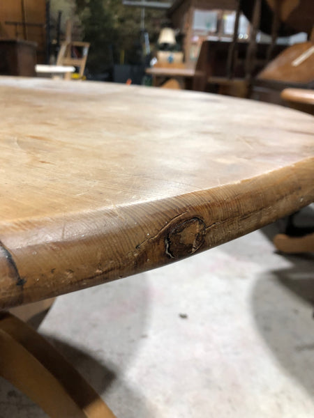 Solid Pine Circular Dining Table