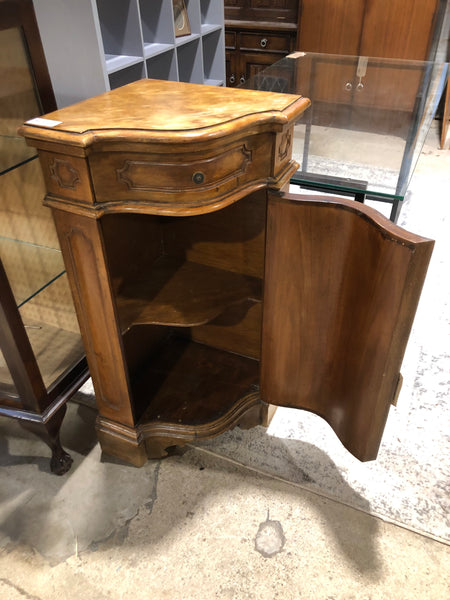 Antique Walnut Low Corner Cupboard