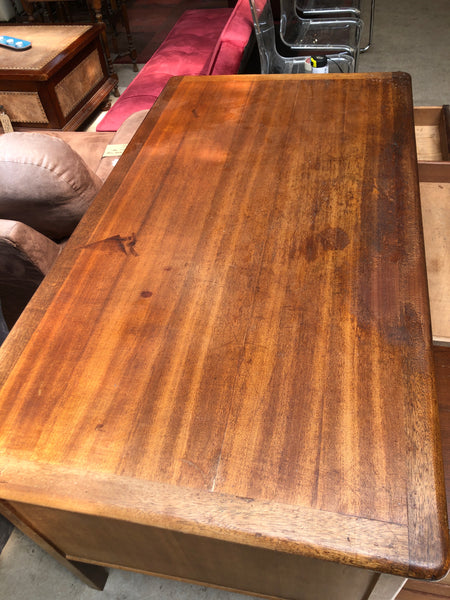 Vintage Pedestal Teachers Desk