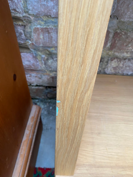 Wall Leaning Oak Bookcase