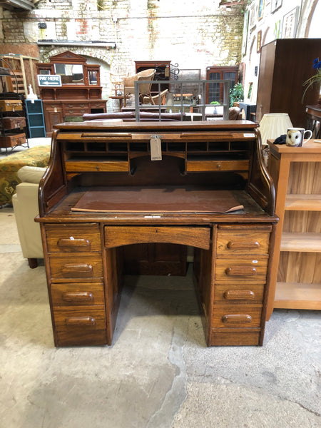 Roll Top Pedestal Desk