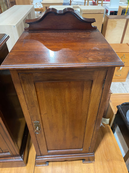 Victorian Pot Cupboard with Gallery Back
