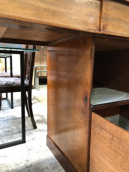 GHC - Antique Pale Mahogany Pedestal  Sideboard Desk
