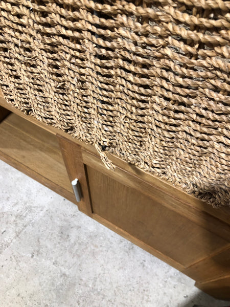 White Hallway Bench with Storage
