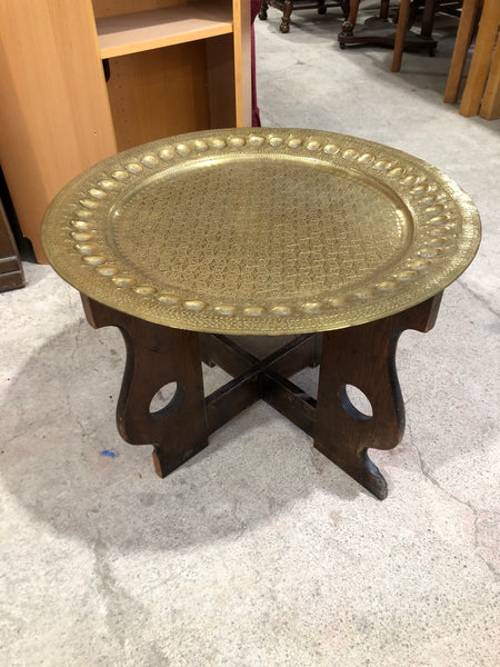 Eastern Brass Tray Topped Table