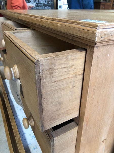 Solid Rustic Pine Large Chest of Drawers