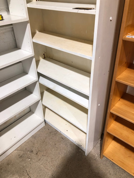 GHC - Tall White Wooden Bookshelf