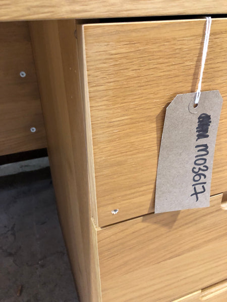 GHC- Pale Veneer desk with 3 Drawers