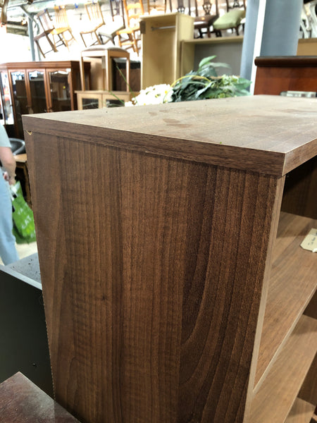 Tall Veneer Bookcase with Cupboard