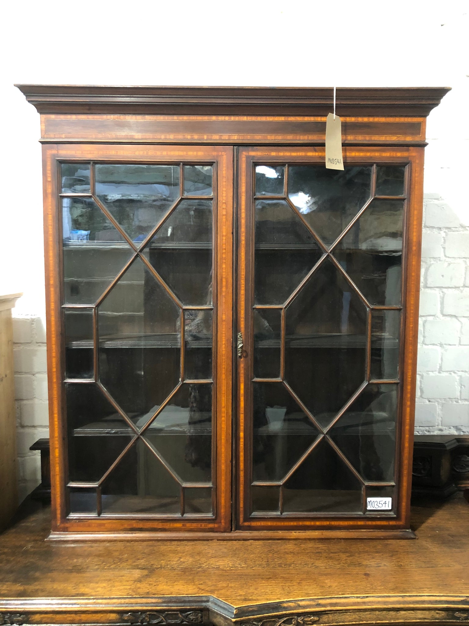 Small Display Cabinet with Inlay Detail