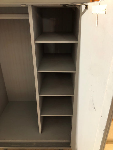 Upcycled Grey Compact Wardrobe