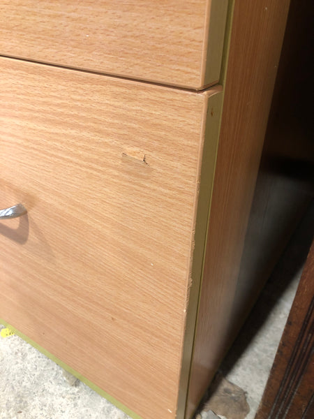 Tall Veneer 4 Drawer Filing Cabinet