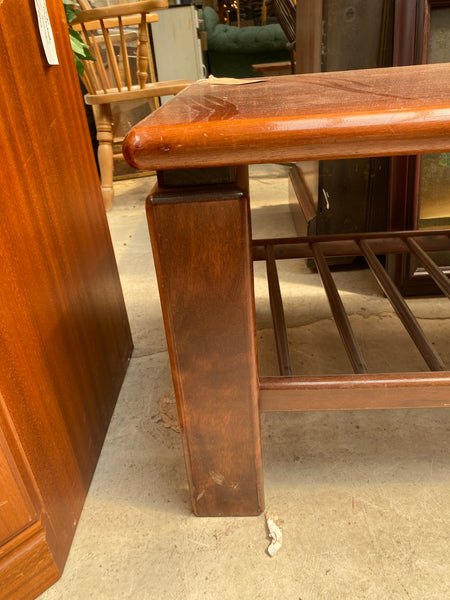 Varnished Teak Mid Century coffee table