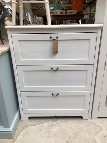 White 3 Drawer Chest of Drawers