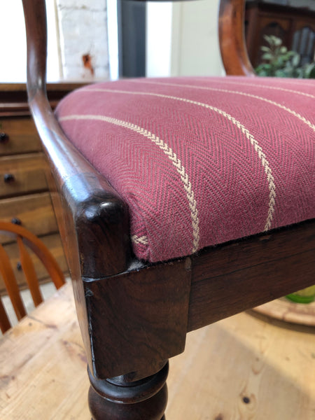 Antique Mahogany Balloon Back Chair