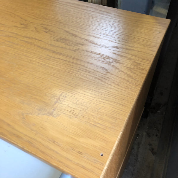 Oak Veneer Storage Cupboard & Drawers