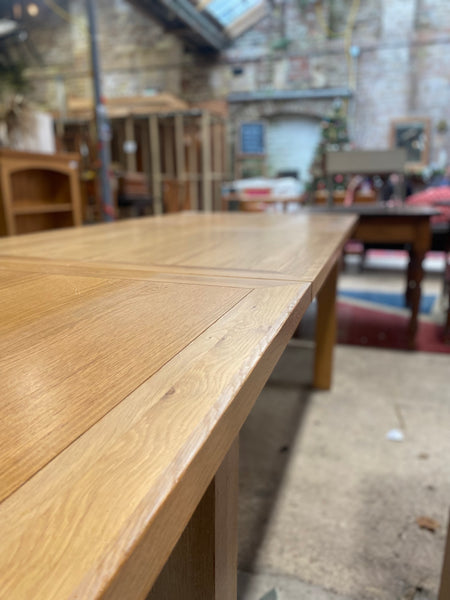 Large Extending Oak Dining Table